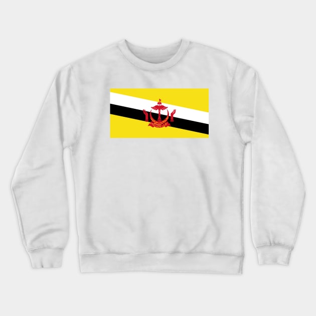 Flag of Brunei Crewneck Sweatshirt by COUNTRY FLAGS